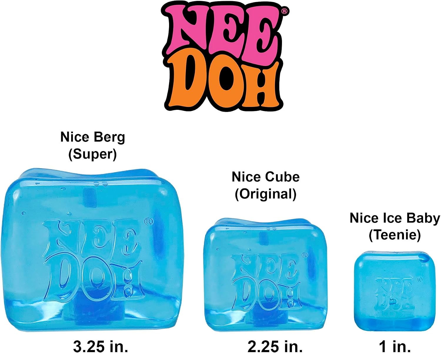 Schylling NeeDoh Nice Ice Baby - Sensory Squeeze Toy - Super Solid Squish - 1.25 Wide - Color May Vary (Pack of 1) : Toys & Games - Image 7