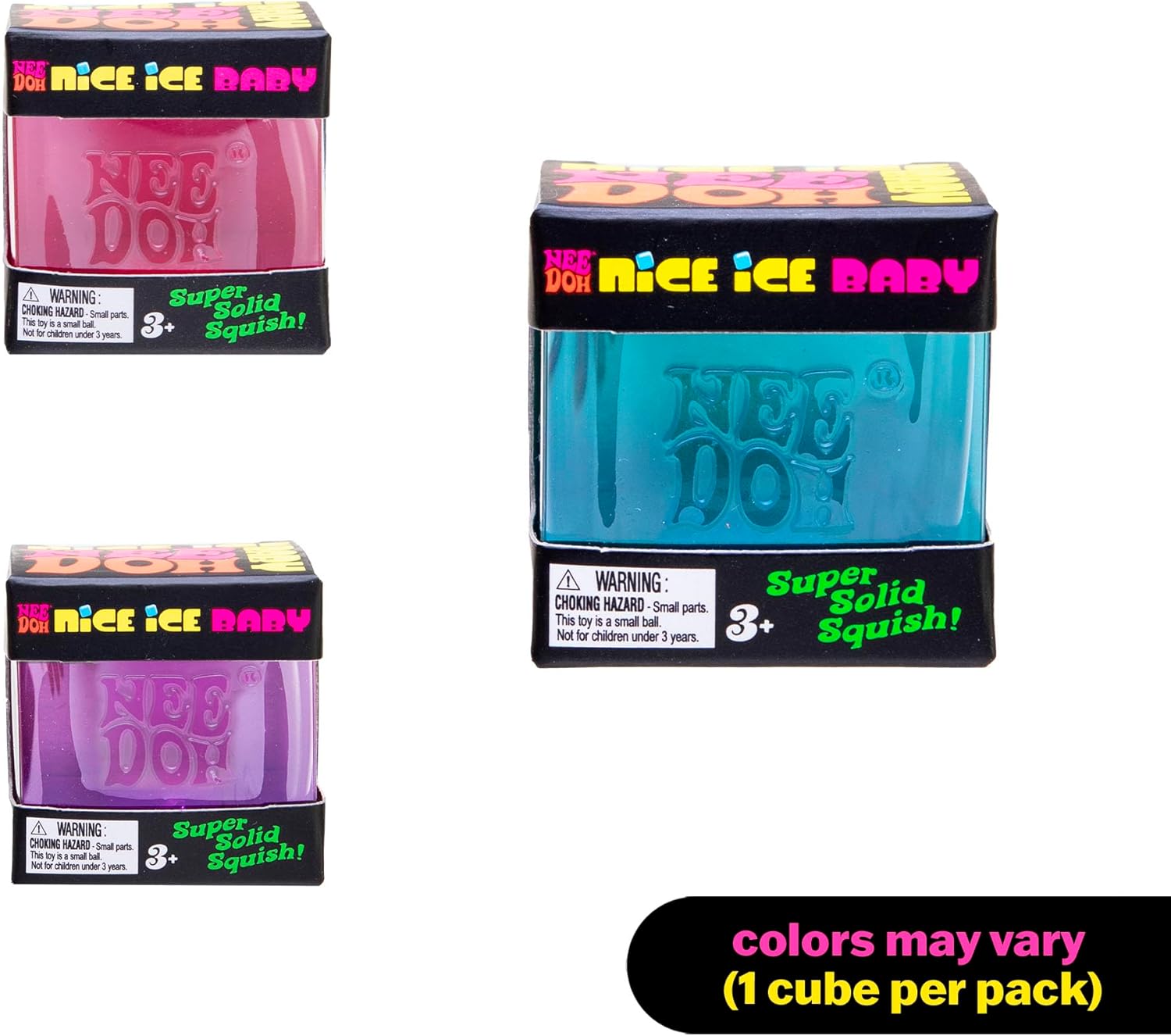 Schylling NeeDoh Nice Ice Baby - Sensory Squeeze Toy - Super Solid Squish - 1.25 Wide - Color May Vary (Pack of 1) : Toys & Games - Image 2